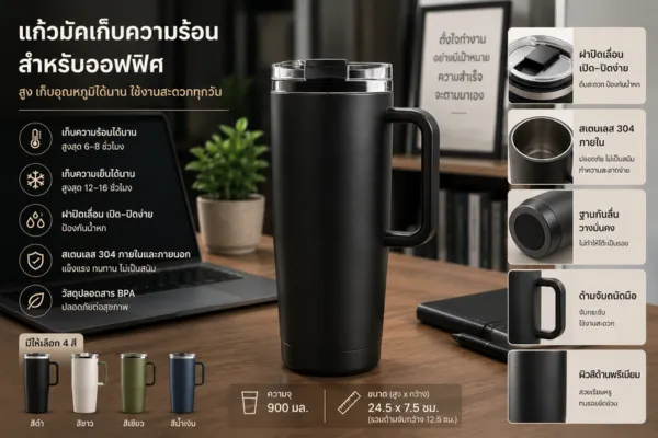 แก้ว tumbler เก็บความร้อนกาแฟ — product 2